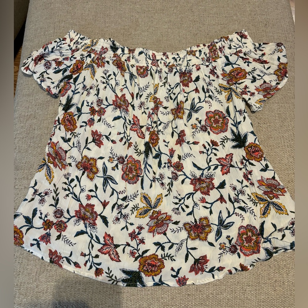 Old Navy Off the Shoulder Flowy Shirt